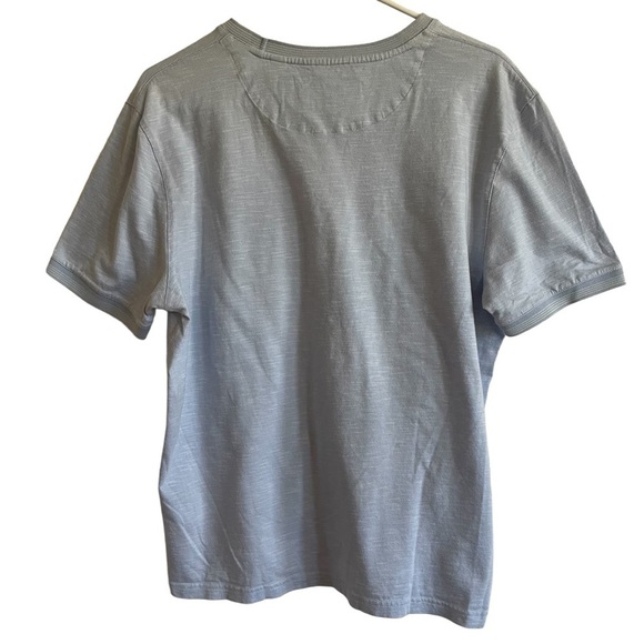 Ted Baker London Light Blue Patch Pocket Crewneck Tee, Size 5 (XL) - Picture 5 of 8